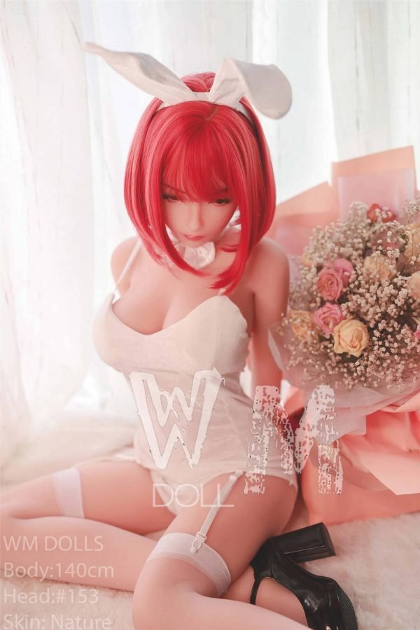 lapin roux adolescent poupée sexuelle réaliste 140 cm petite poupée d'amour WM DOLL Julianna-rouge vif love dolls lapin filleenager 5 belle vraie poupée